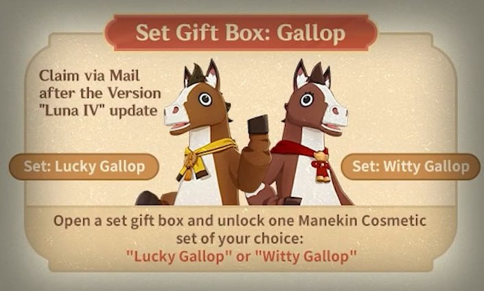 Скин лошади в режиме Астральный предел для Genshin Impact