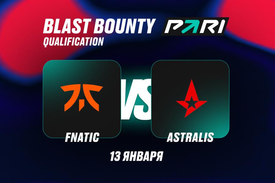 Astralis против fnatic на BLAST Bounty Winter 2026
