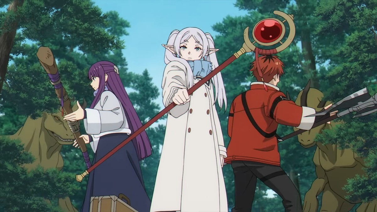 Кадр из аниме "Провожающая в последний путь Фрирен 2"