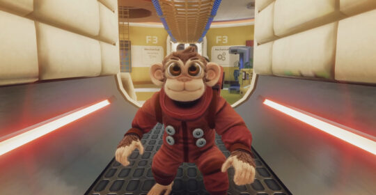 Go Ape Ship! выйдет 18 февраля — кооперативный экшен с обезьянками в космосе