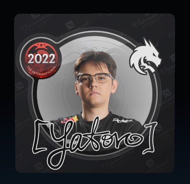 Обычная наклейка Yatoro 2022