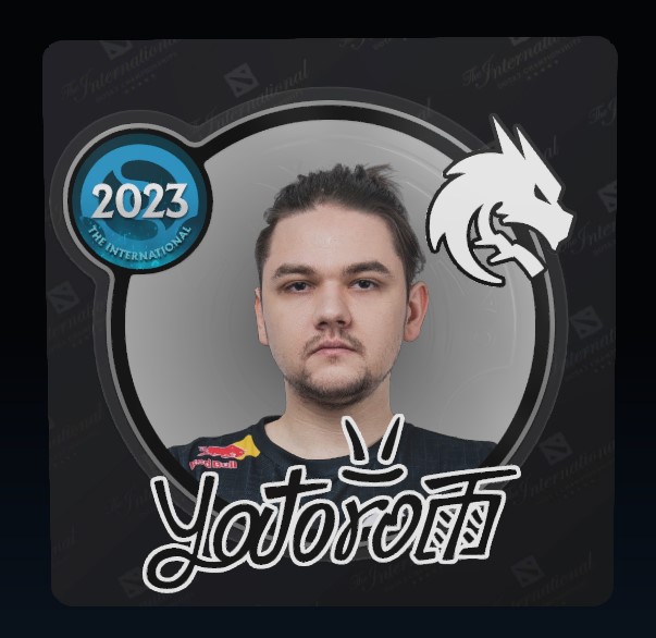 Обычная наклейка Yatoro 2023