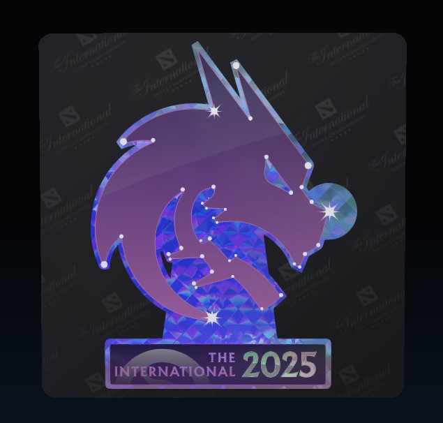 Голографическая наклейка Team Spirit