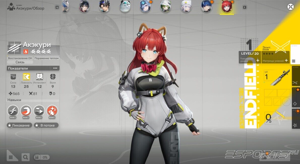 Акэкури в Arknights: Endfield