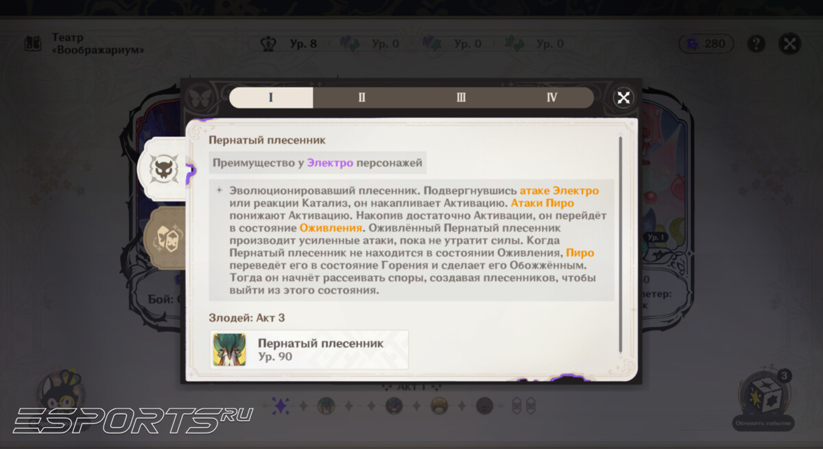 Боссы 21 сезона Театра Воображариум в Genshin Impact