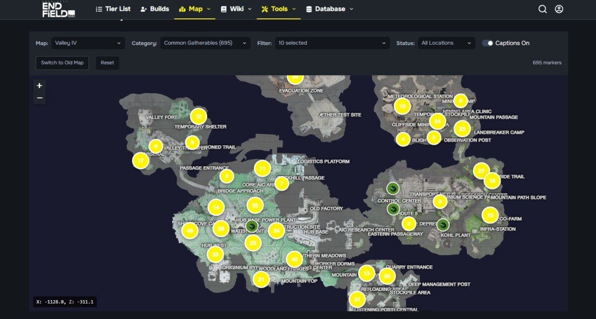Интерактивная карта от Engfield.gg