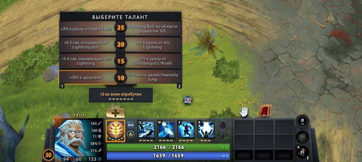 Таланты в Dota 2