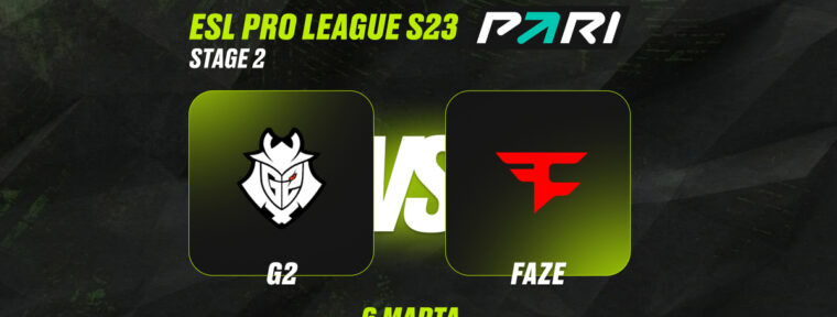 Аналитики PARI: G2 выбьют FaZe Clan с ESL Pro League Season 23