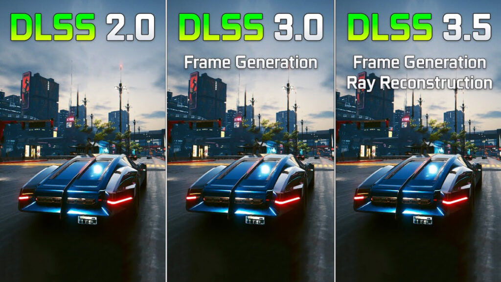 Сравнение технологий DLSS 2.0, 3.0 и 3.5