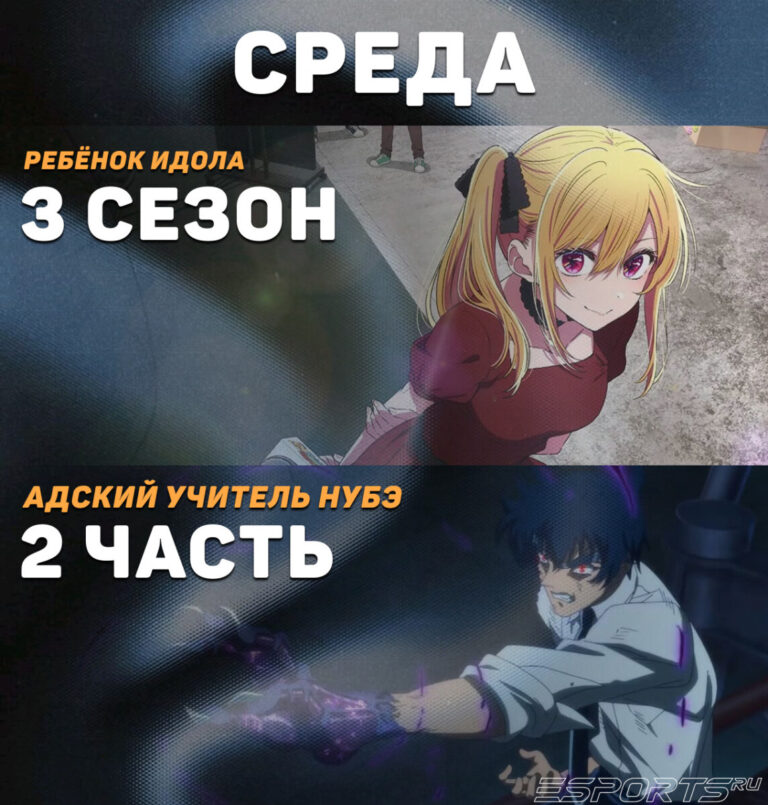 Расписание аниме на среду (март 2026)