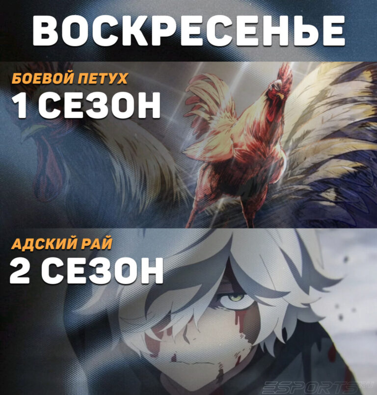 Расписание аниме на воскресенье (март 2026)