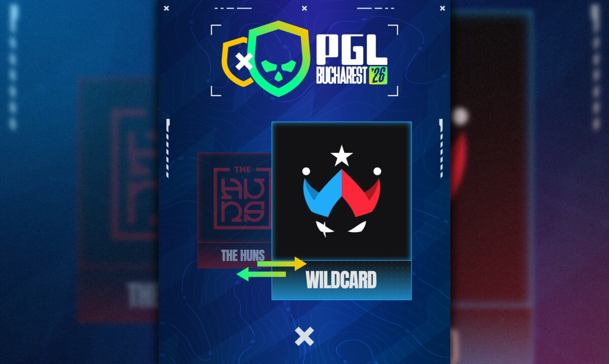 Wildcard заменят The Huns на PGL Bucharest 2026