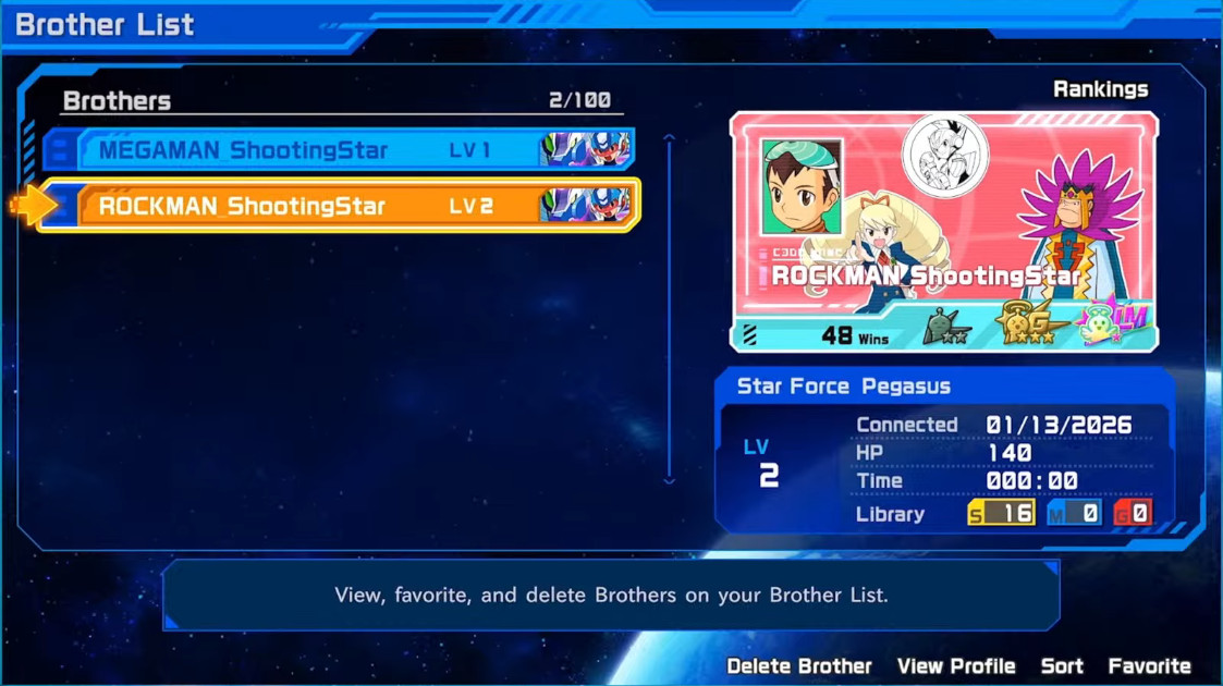 Mega Man Star Force Legacy Collection brothers