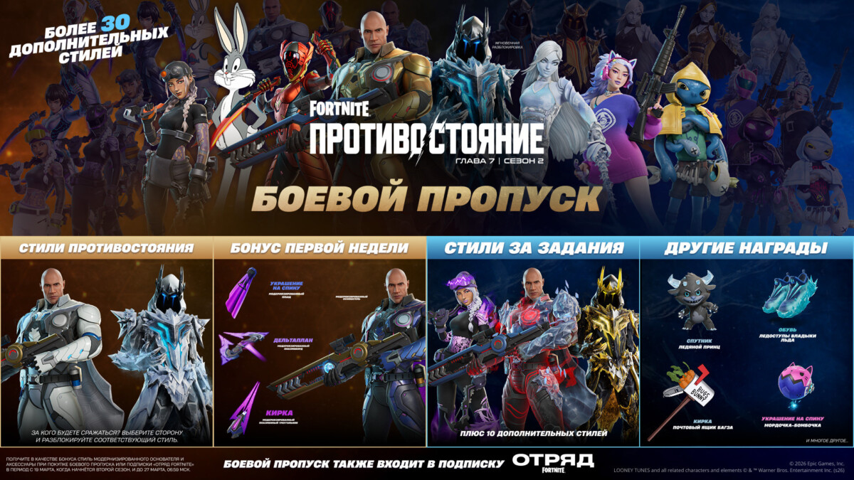 Боевой пропуск 7 главы 2 сезона Фортнайт и бонусы первой недели