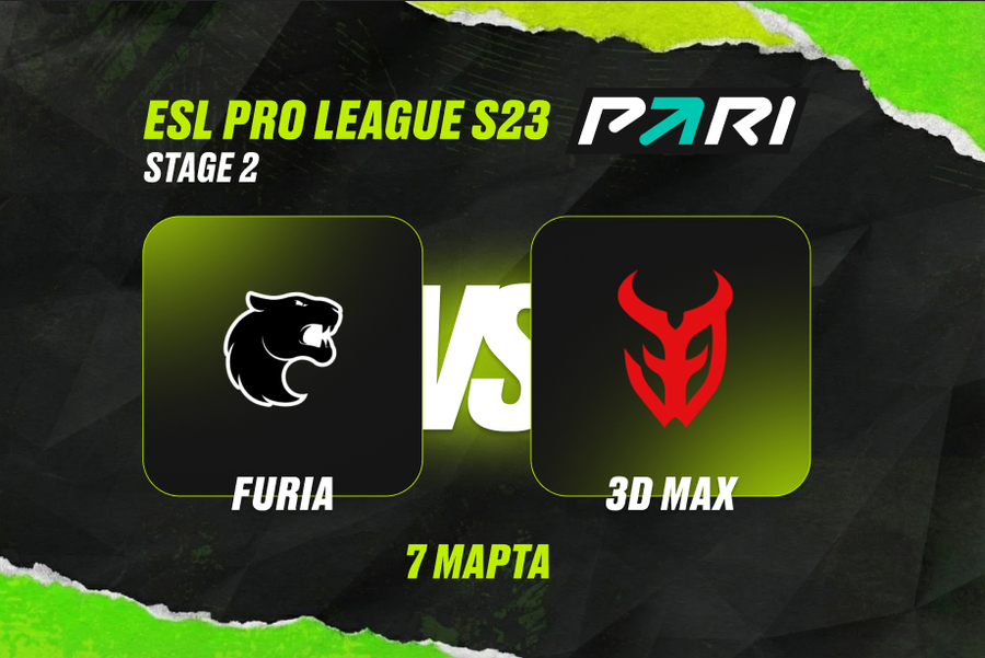 FURIA против 3DMAX на ESL Pro League Season 23