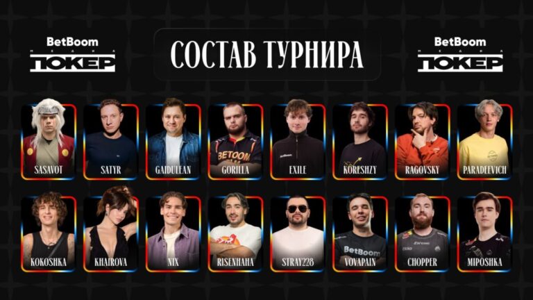участники четвертого сезона BetBoom Media Poker