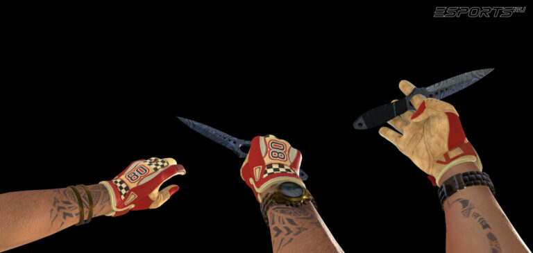 новые перчатки Red Racer кс 2