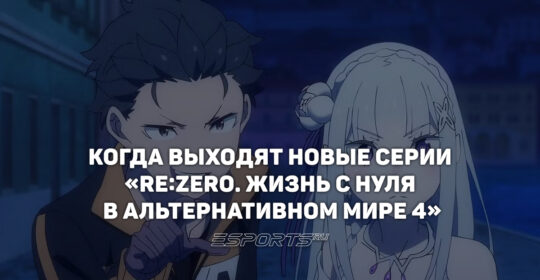 Даты выхода серий аниме «Re:ZERO. Жизнь с нуля в альтернативном мире 4»