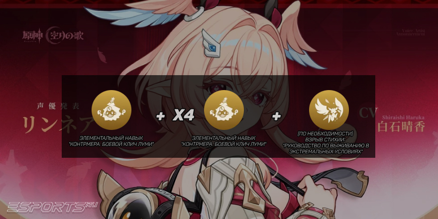 Линнея ротация в Genshin Impact