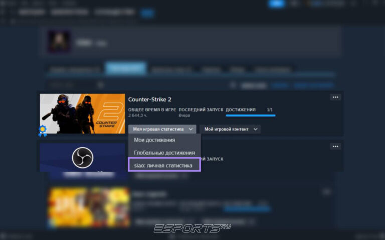 узнать статистику кс