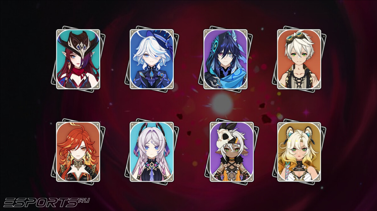 Отряд 2 для Мрачного натиска в Genshin Impact 6.5