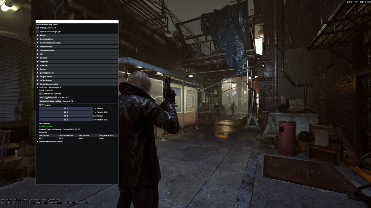 resident evil requiem FOV