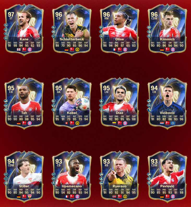 Team of the Season Бундеслига в FIFA 26