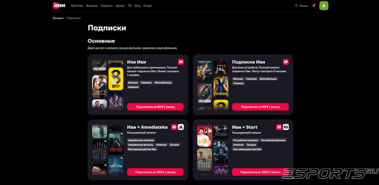 Как отключить подписку Иви