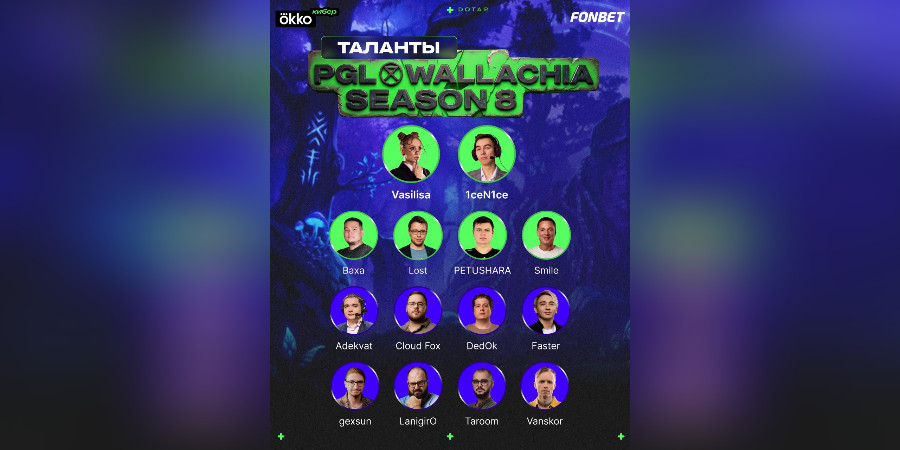 Объявлен список русскоязычных талантов для освещения PGL Wallachia 8 по Dota 2