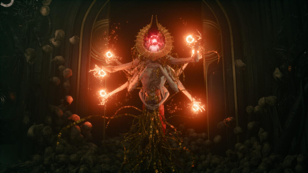 Saros — многорукая статуя