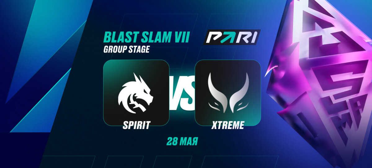 PARI: Team Spirit — фаворит в матче с Xtreme в групповом этапе BLAST Slam VII