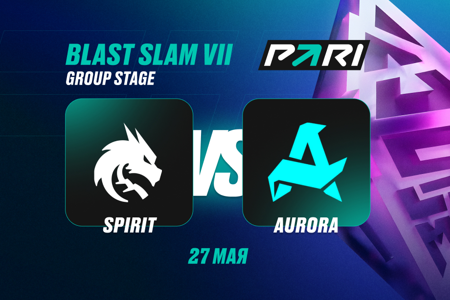 Клиенты PARI верят в победу Team Spirit над Aurora Gaming на BLAST Slam VII