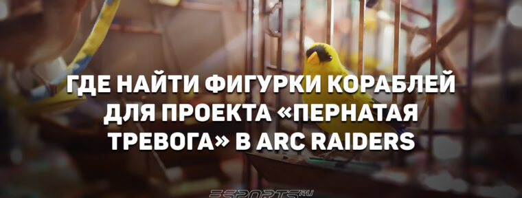 Где найти фигурки кораблей для проекта «Пернатая Тревога» в ARC Raiders