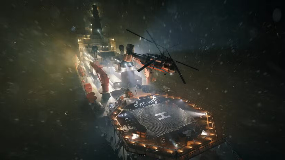 Escape from Tarkov ледокол вертолет