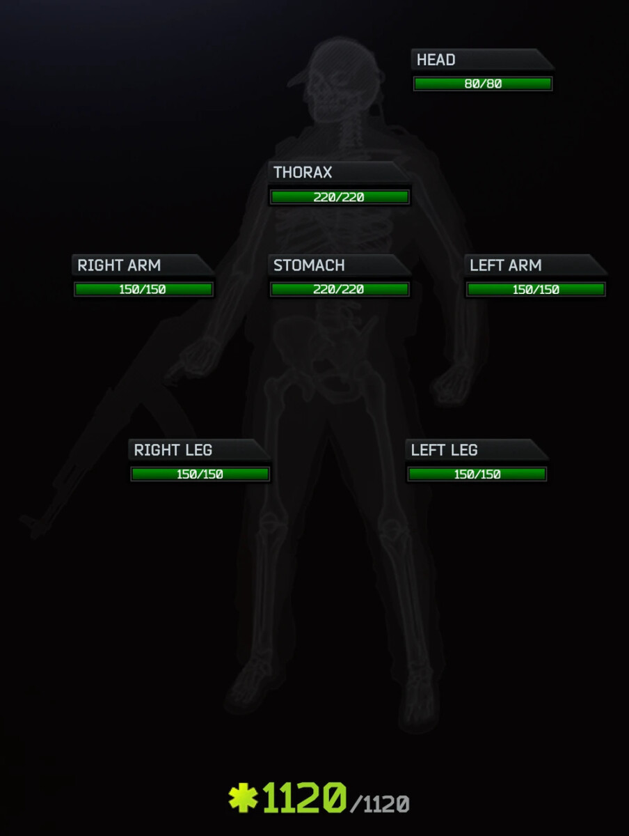 Escape from Tarkov The Knight health