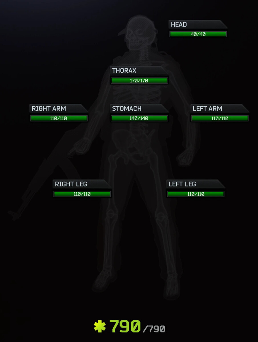 Escape from Tarkov Black Division health