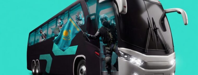 Брендированный автобус PARIVISION будет возить фанатов на матчи PGL Astana 2026