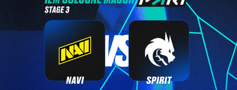 Клиент PARI поставил ₽300 000 на победу Team Spirit над NAVI на IEM Cologne Major 2026