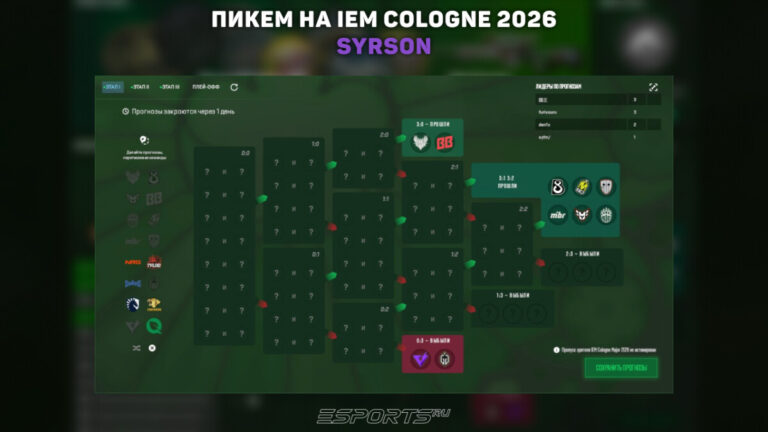 пикемы на мажор 2026 кельн