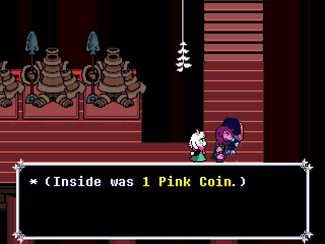 Deltarune Castle East Pink coin