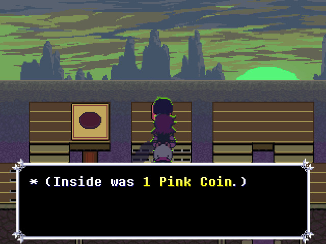 deltarune pink coin fox mushroom