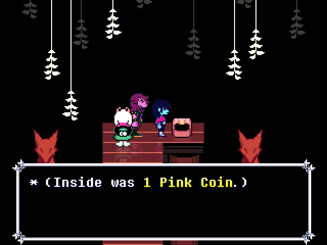 Deltarune chapter 5 fox pink coin