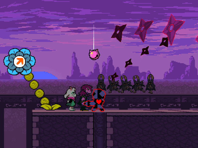 Deltarune pink coin blue