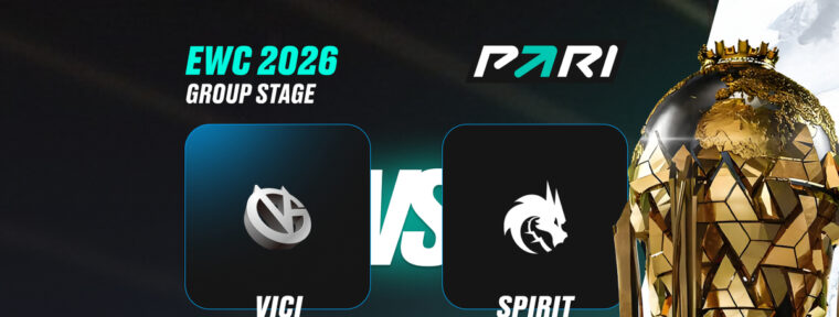 PARI: Team Spirit — фавориты в матче с Vici Gaming в третьем туре Esports World Cup 2026