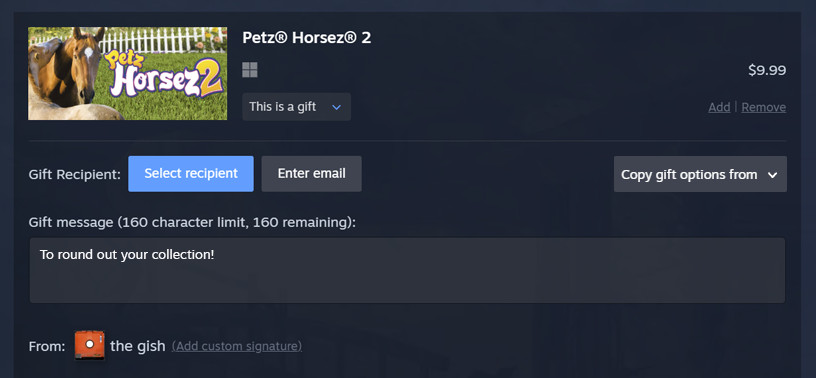 Компания Valve обновила систему подарков в Steam