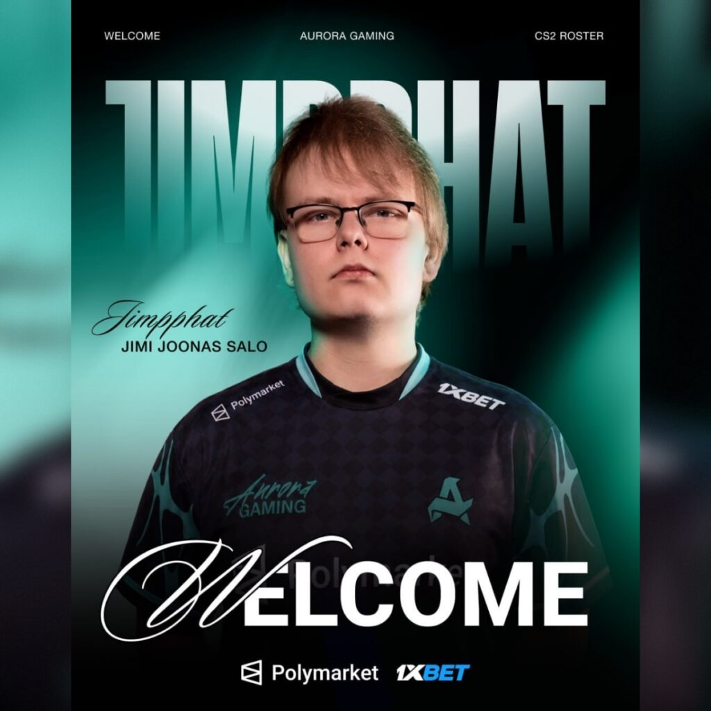 Aurora Gaming официально объявила о подписании Джими "Jimpphat" Сало