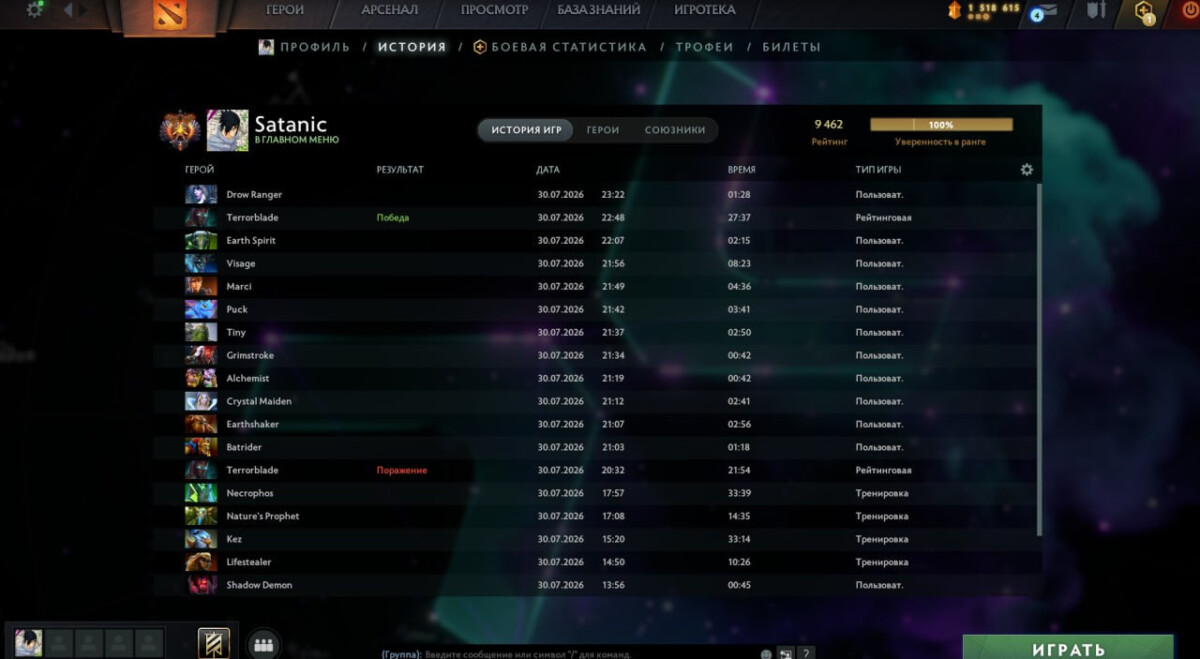 Киберспортсмены в Dota 2 столкнулись с массовым понижением MMR 