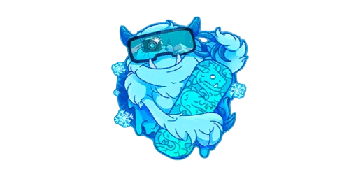 Sticker Yeti Reflex