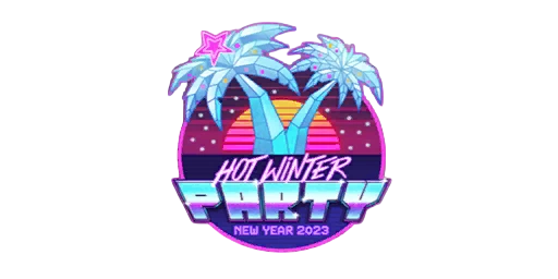 Sticker Hot Winter Party