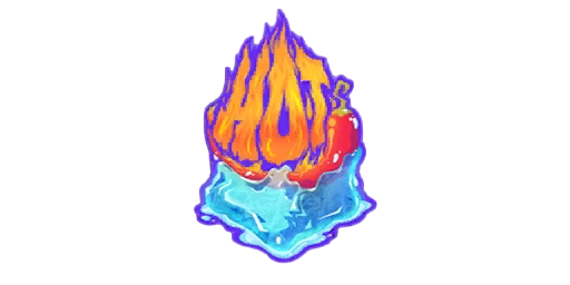 Sticker Ice Hot